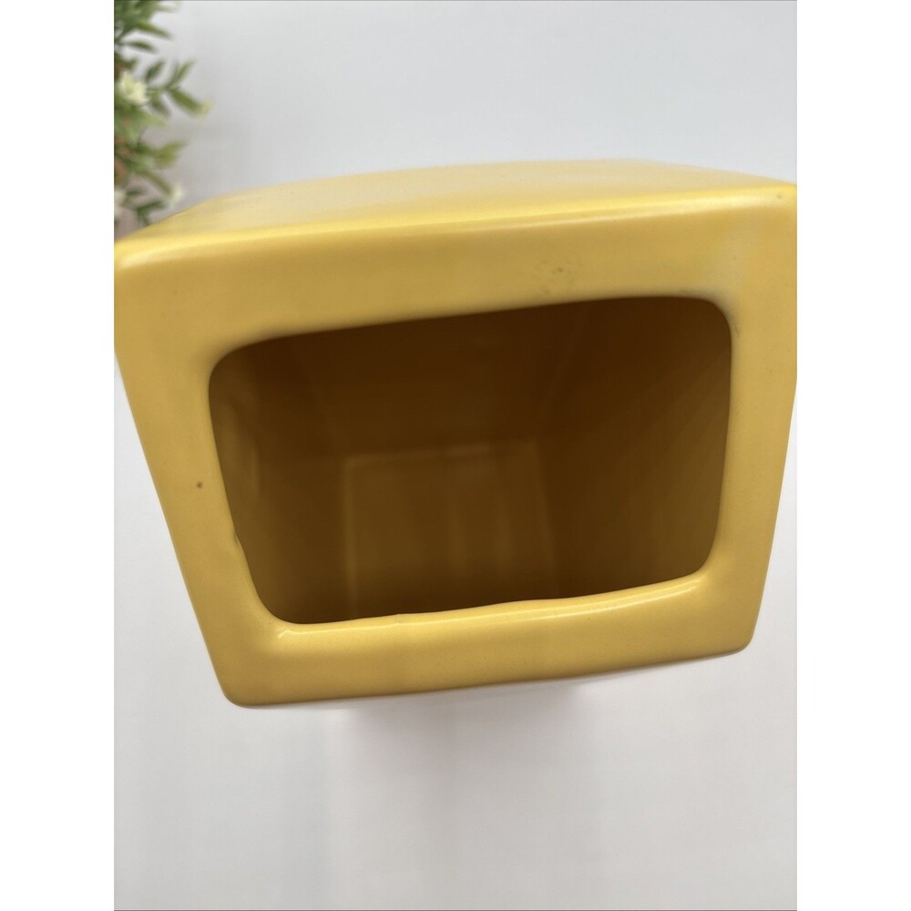 Rae Dunn By Magenta Yellow BLESSED House 9.25" Ceramic Utensil Holder Preowned - Picture 8 of 10